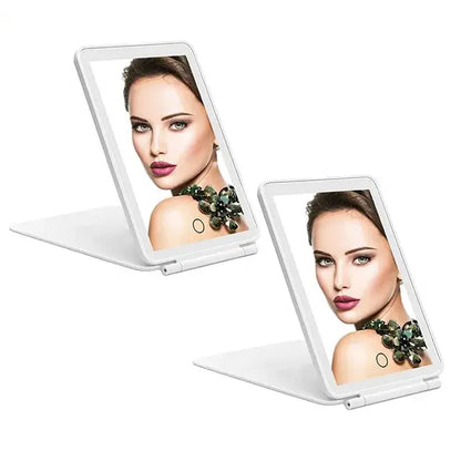 IlluminateFold USB travel mirror 3 colors