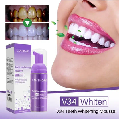 50ml V34 Mousse Toothpaste (Teeth Whitening)