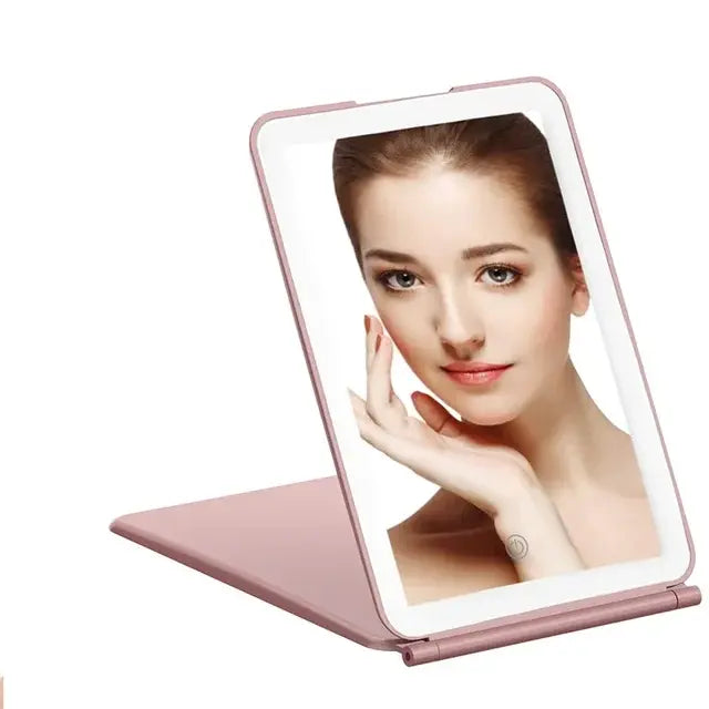 IlluminateFold USB travel mirror 3 colors