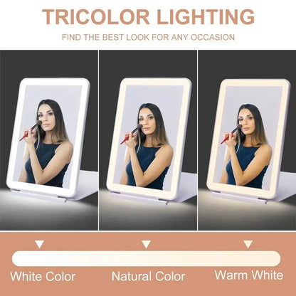 IlluminateFold USB travel mirror 3 colors