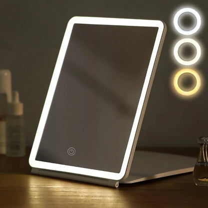 IlluminateFold USB travel mirror 3 colors